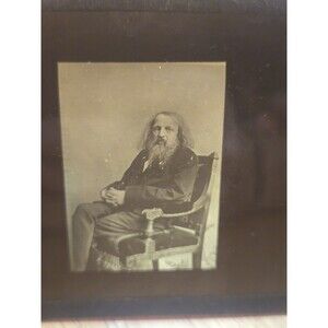 ​7 Vintage Magic Lantern Glass Slides Famous Scientists Mendeleev Daguerre...